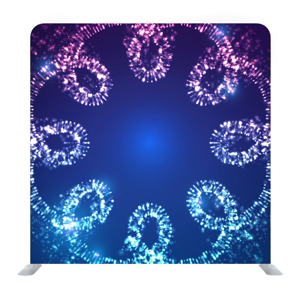 Winter Snowflakes On Colorful Background Media Wall