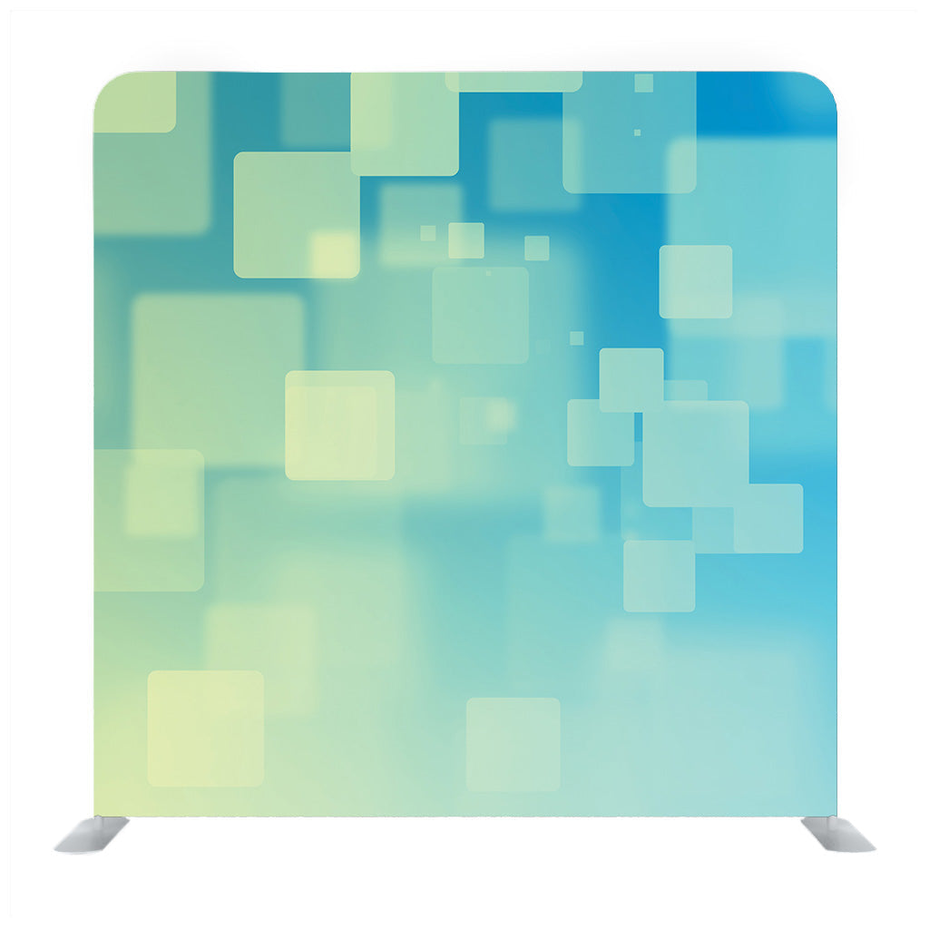 Yellow And Green Square Bokeh On Blue And Teal Background Media Wall